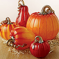 Cohn-Stone Studios pumpkins and squash are featured in Artful Home